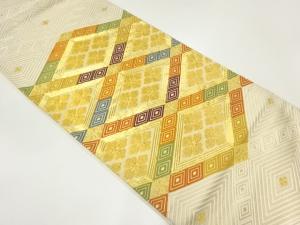花菱模様刺繍袋帯